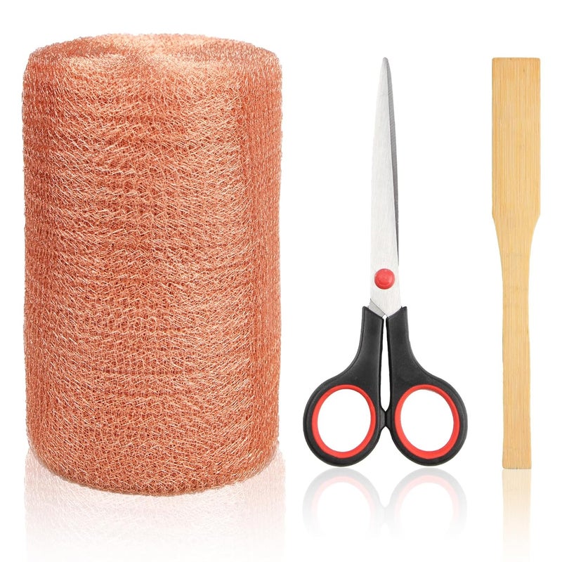 Xylanor Copper Mesh Rodent Control, 5 in x 35 ft Proof Wire Screen Roll for Mice Rat Rodent, Bat & Snail, DIY Blocker Weep Hole Filler & Wool Mouse Trap - Image 1